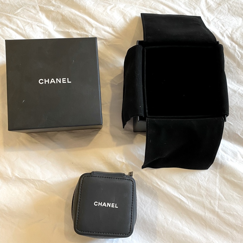 COPY - Chanel zippered Watch Case and bracelet gift Box